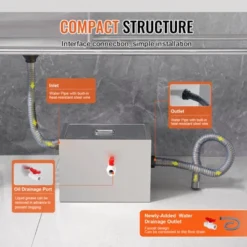 VEVOR Commercial Grease Trap, 8 LBS Grease Interceptor, Side Inlet Interceptor,Stainless Steel Grease Trap, 2.8 GPM Waste Water Oil-water Separator 12 VEVOR Commercial Grease Trap, 8 LBS Grease Interceptor, Side Inlet Interceptor,Stainless Steel Grease Trap, 2.8 GPM Waste Water Oil-water Separator -Aesthtic Interiors GUEST 4b5d1561 11ff 438a bd83 9b59bcfc8ae2
