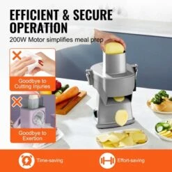 VEVOR Electric Vegetable Slicer, 4 In 1 Multifunctional Food Cutter, 200W Vegetable Chopper For Slicing Shredding Dicing And Slitting -Aesthtic Interiors GUEST 4ba6d4f0 e213 43ab a4b9 00141fd07563