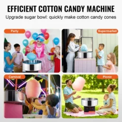 VEVOR Electric Cotton Candy Machine, 1000W Candy Floss Maker, Commercial Cotton Candy Machine With Stainless Steel Bowl, And Sugar Scoop -Aesthtic Interiors GUEST 4c0c57d7 ff95 4cd3 9473 944e69ecac5e