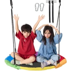 VEVOR Tree Swing, 40 Inch Saucer Swing, 750lbs Weight Capacity, 900D Oxford Fabric Swing Seat With 2 Tree Hanging Straps -Aesthtic Interiors GUEST 4c6943a2 edf3 4ecf bc0a 617de069884c