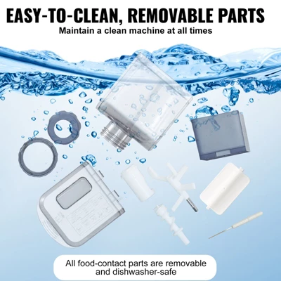 VEVOR Electric Pasta Maker, 150W Automatic Noodle Maker Machine With 8 Pasta Shapes, 4 Intelligent Modes, 500g Flour Capacity, Black 5 VEVOR Electric Pasta Maker, 150W Automatic Noodle Maker Machine With 8 Pasta Shapes, 4 Intelligent Modes, 500g Flour Capacity, Black - Image 5