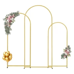VEVOR Wedding Arch Backdrop Stand, Set Of 3, Metal Stable Stand With Case Connection & Chassis Crossbar Design -Aesthtic Interiors GUEST 4cbc9697 1181 494f 8f74 f75b0214cbc7