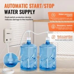 VEVOR Bottled Water Dispenser Pump System, 2x5 Gallon Dispensing System, Automatic Electric Water Dispenser, Double-Pipe Water Jug Pump, White -Aesthtic Interiors GUEST 4e7f9e1d 97a0 41cb b992 6d00524cb242