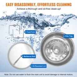 VEVOR Shawarma Grill Machine, 13lbs Capacity, Chicken Cooker Machine, 122℉-572℉ Electric Vertical Broiler Gyro Rotisserie Oven Doner Kebab Machine 11 VEVOR Shawarma Grill Machine, 13lbs Capacity, Chicken Cooker Machine, 122℉-572℉ Electric Vertical Broiler Gyro Rotisserie Oven Doner Kebab Machine -Aesthtic Interiors GUEST 4f56ae54 7c98 4c35 9e23 2dd6b29412cd