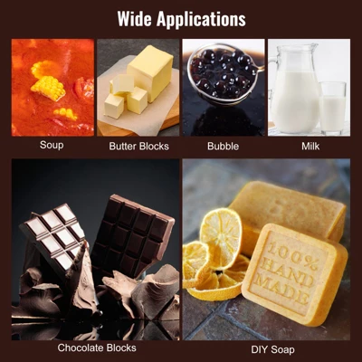 VEVOR Chocolate Tempering Machine, 17.6 Lbs 2 Tanks Chocolate Melting Pot TEMP Control 86~185℉,1500W Stainless Steel Electric Commercial Food Warmer 6 VEVOR Chocolate Tempering Machine, 17.6 Lbs 2 Tanks Chocolate Melting Pot TEMP Control 86~185℉,1500W Stainless Steel Electric Commercial Food Warmer - Image 6