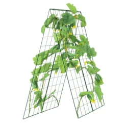 VEVOR Cucumber Trellis For Climbing Plants, 46" X 32" Foldable Cucumber Trellis Set With Plant Clips, Metal Garden Trellis For Raised Bed -Aesthtic Interiors GUEST 5061bceb 566c 4b32 932c 29cf32385caa