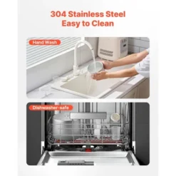 VEVOR Upright Automatic Ice Cream Maker With Built-in Compressor, 1 Quart No Pre-freezing Gelato Maker, 4 Modes Electric Sorbet-Maker, White -Aesthtic Interiors GUEST 507ecc40 8b71 4fa7 8b69 491973c6a3a2