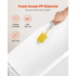 VEVOR Rice Storage Container, 27Gallon/100L Capacity Large Dog Food Dispenser Bin, Kitchen Ingredient Grain Cereal Flour Bin, 1 Pack, White -Aesthtic Interiors GUEST 5224b218 89d6 4731 a7ce f71b8658dfc7