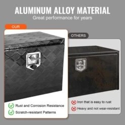 VEVOR Underbody Truck Box, 24" X 14" X 16" Pickup Storage Box, Heavy Duty Aluminum Diamond Plate Tool Box With Lock And Keys -Aesthtic Interiors GUEST 53ca54bb 4c0b 4691 ae3c b4917b6a7d48 1