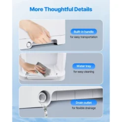 VEVOR Commercial Ice Shaver Crusher, 220lbs Per Hour Electric Snow Cone Maker With 4L Ice Cube Box, 350W 1500RPM Tabletop Shaved Ice Machine, White -Aesthtic Interiors GUEST 53df5e52 7abb 4812 9054 d3ee35afbec9