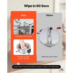 VEVOR Popcorn Machine, 8oz Stainless Steel Kettle, 800W Commercial Countertop Popcorn Maker, 48 Cups Per Batch Theater Style Popper, Red -Aesthtic Interiors GUEST 540ef609 b536 4e1c ac1e f2a046807c70