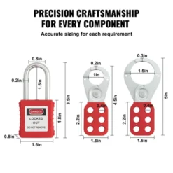 VEVOR Electrical Lockout Tagout Kit, 60 PCS Safety Lockout Tagout Station Includes Padlocks, Hasps, Tags, Nylon Ties, Expansion Kit 11 VEVOR Electrical Lockout Tagout Kit, 60 PCS Safety Lockout Tagout Station Includes Padlocks, Hasps, Tags, Nylon Ties, Expansion Kit -Aesthtic Interiors GUEST 54aa1bd1 b3a7 4829 a74c 70b1c298a1bc