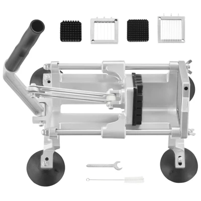 VEVOR Commercial Vegetable Slicer, 1/4"+3/8"+1/2" Fruit Slicer, Stainless Steel And Aluminum Alloy Vegetable Cutter Slicer Machine, Manual Slicer 8 VEVOR Commercial Vegetable Slicer, 1/4"+3/8"+1/2" Fruit Slicer, Stainless Steel And Aluminum Alloy Vegetable Cutter Slicer Machine, Manual Slicer - Image 8