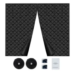 VEVOR Garage Door Screen For Winter, 9x7FT, Garage Door Insulation Kit, Magnetic Thermal Insulated Door Curtain With 300D Oxford Fabric, Black -Aesthtic Interiors GUEST 56fbdb66 f0d2 476d 8336 16e9de76320c