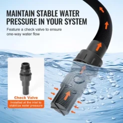 VEVOR 1 HP Shallow Well Pump With Pressure Tank, 1000 GPH/3700 L/H, 164 Ft Lift 20/40 PSI Pressure Switch, Orange&Black -Aesthtic Interiors GUEST 574941cf 6e49 4f7f a64f 3c6a60feaef4