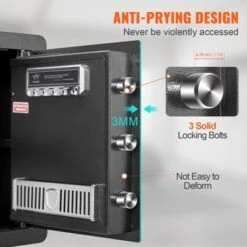 VEVOR Safe, 1.8 Cubic Feet Home Safe, Steel Security Safe With Digital Keypad And 2 Keys, Cabinet Safe With Fire-proof Bag, Protect Cash, Gold -Aesthtic Interiors GUEST 5752c7fd 7938 46d2 a81c 2885e5eba3e5