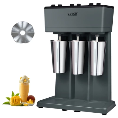 VEVOR Milkshake Maker, 375W X 3 Electric Milkshake Machine, Triple Heads Drink Mixer Blender Machine, 3-Speed Milkshake Mixer 8 VEVOR Milkshake Maker, 375W X 3 Electric Milkshake Machine, Triple Heads Drink Mixer Blender Machine, 3-Speed Milkshake Mixer - Image 8