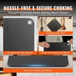 VEVOR Pizza Steel, 14" X 14" X 1/4" Pizza Steel Plate For Oven, Pre-Seasoned Carbon Steel Pizza Baking Stone With 20X Higher Conductivity -Aesthtic Interiors GUEST 57eafe9b 990a 4840 86a0 75525d8102f5