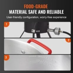 VEVOR Turkey Deep Fryer, 30-qt Turkey Fryer Boiler Steamer Cooker Set, Outdoor Aluminum Seafood Frying Pot, 54,000 BTU Burner Propane Gas Boiler -Aesthtic Interiors GUEST 57ebc5a8 6f3a 4287 9c88 c64383409943