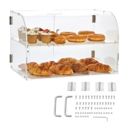 VEVOR Pastry Display Case, 2-Tier Commercial Countertop Bakery, Acrylic Display Box With Rear Door Access & Removable Shelves, 22"x14"x14" 15 VEVOR Pastry Display Case, 2-Tier Commercial Countertop Bakery, Acrylic Display Box With Rear Door Access & Removable Shelves, 22"x14"x14" -Aesthtic Interiors GUEST 58575bb7 0c95 4cfa 938c ab149e9ad720