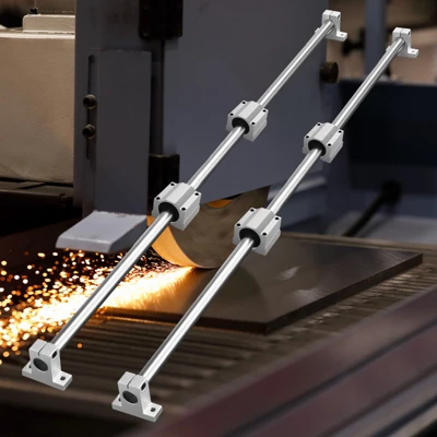 VEVOR Linear Motion Kit, SFC16 1000mm, Includes 2 Rails Of 39.4 Inches, 4 SC16 Carriage Blocks, And 4 Support Brackets, Ideal For CNC Silver 1 VEVOR Linear Motion Kit, SFC16 1000mm, Includes 2 Rails Of 39.4 Inches, 4 SC16 Carriage Blocks, And 4 Support Brackets, Ideal For CNC Silver