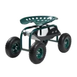 VEVOR Rolling Garden Cart With Swivel Seat, Heavy Duty Garden Seat With Storage Basket & Tool Tray, 300 Lbs Weight Capacity, Green 15 VEVOR Rolling Garden Cart With Swivel Seat, Heavy Duty Garden Seat With Storage Basket & Tool Tray, 300 Lbs Weight Capacity, Green -Aesthtic Interiors GUEST 58e1dfa3 7205 4335 9885 9b5b3d8c362c