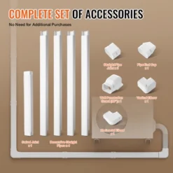 VEVOR Mini Split Line Set Cover 3-inch W 15.8Ft L, PVC Decorative Pipe Line Cover For Air Conditioner With 4 Straight Ducts, White -Aesthtic Interiors GUEST 5927ca26 23d0 4ed5 ac15 821eedceafc9