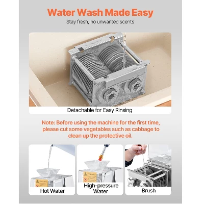 VEVOR Meat Cutter Machine, 850W Meat Slicer, 551 Lb/h Commercial Meat Cutting Machine Stainless Steel, 5 Mm Thickness, Detachable Blades, Silver 5 VEVOR Meat Cutter Machine, 850W Meat Slicer, 551 Lb/h Commercial Meat Cutting Machine Stainless Steel, 5 Mm Thickness, Detachable Blades, Silver - Image 5