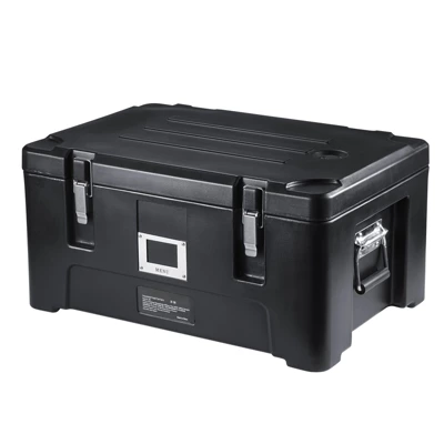 VEVOR Insulated Food Pan Carrier, 36Qt Capacity, Stackable Catering Hot Box With 3 Stainless Steel Pans, Top Load LLDPE Food Warmer, Black 8 VEVOR Insulated Food Pan Carrier, 36Qt Capacity, Stackable Catering Hot Box With 3 Stainless Steel Pans, Top Load LLDPE Food Warmer, Black - Image 8