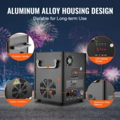 VEVOR Cold Spark Machine, 4 Pack 500W Output Fireworks Controllers, 6.6-13ft Adjustable Height, With Advanced DMX System, Screen, Black -Aesthtic Interiors GUEST 5ba85520 6860 4fed bed2 d1465c10cf7a