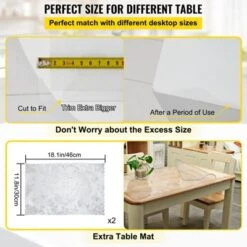 VEVOR Plastic Table Cover 36 X 60 Inch, 2 Mm Thick Clear Table Protector, Rectangle Clear Desk Mat, Waterproof & Easy Cleaning, Transparent 10 VEVOR Plastic Table Cover 36 X 60 Inch, 2 Mm Thick Clear Table Protector, Rectangle Clear Desk Mat, Waterproof & Easy Cleaning, Transparent -Aesthtic Interiors GUEST 5bb91ccf f3a3 4af4 b651 75a998d33830 4