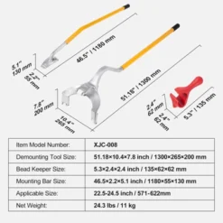 VEVOR Manual Tire Change Kit, 22.5-24.5 Inch, Steel Construction -Aesthtic Interiors GUEST 5bf977cb d3d8 49dd a97c 974448322204