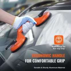 VEVOR Glass Suction Cup, 4.7" 2 Pack 330 Lbs Load Capacity, Vacuum Suction Cup With Aluminum Handle, Orange 12 VEVOR Glass Suction Cup, 4.7" 2 Pack 330 Lbs Load Capacity, Vacuum Suction Cup With Aluminum Handle, Orange -Aesthtic Interiors GUEST 5bfe489e 8042 4da5 bc99 390ef72c798e