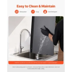 VEVOR Carbon Steel Griddle, 24x16 Inch Universal Flat Top Rectangular Plate, Gas Grill Griddle For BBQ Grill, Teppanyaki, Black -Aesthtic Interiors GUEST 5ceecefb 9381 4249 a65f 56d2aff18a4e