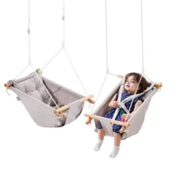 VEVOR Canvas Hammock Swing, 3 Modes Baby Swing Indoor And Outdoor With 5-Point Harness, And Tree Straps, 150lbs Weight Capacity, Integrated Cushion -Aesthtic Interiors GUEST 5e878001 4ea1 471e 8be7 e6fcac2df2ba
