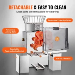 VEVOR Commercial Orange Juicer Machine, 120W Automatic Feeding Juice Extractor, Stainless Steel Juice Extractor For 25 Oranges Per Minute 12 VEVOR Commercial Orange Juicer Machine, 120W Automatic Feeding Juice Extractor, Stainless Steel Juice Extractor For 25 Oranges Per Minute -Aesthtic Interiors GUEST 5ee13106 018b 467f 8083 4d3b2a9eb9e8