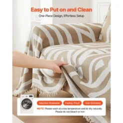 VEVOR Couch Cover, 117.72 X 71.26 Inch Boho Sofa Covers, Anti-Slip Chenille Cushion Protector For Sectional Sofa, Scratch-Resistant, Khaki 12 VEVOR Couch Cover, 117.72 X 71.26 Inch Boho Sofa Covers, Anti-Slip Chenille Cushion Protector For Sectional Sofa, Scratch-Resistant, Khaki -Aesthtic Interiors GUEST 600659c1 d2cb 41d0 a635 509c4d9512ce