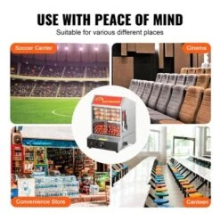 VEVOR Hot Dog Steamer, 28.5QT, 2-Tier Hot Dog Hut Steamer, 86℉~185℉ Temperature Control, Electric Bun Warmer With Tempered Glass Slide Doors -Aesthtic Interiors GUEST 605d4d9e 4299 46fb 8ced 0716fcc2a6ea