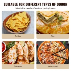 VEVOR Tortilla Press, 10 Inch Tortilla And Roti Maker, Cast Iron Heavy Duty Tortilladora Press With 100 Pcs Parchment Paper, Dough Maker, Silver -Aesthtic Interiors GUEST 6064b232 d6ba 4e0d 9922 a03c48b2b241