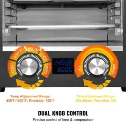 VEVOR Electric Steak Grill, 1800W Smokeless Infrared Electric Broiler, 1450°F Stainless Steel Steak Cooker With 6-Tier Adjustable Rack, Black -Aesthtic Interiors GUEST 62839a3f 22f9 4ce4 900f 5850890cd351