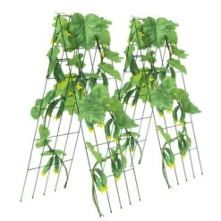 VEVOR Cucumber Trellis For Climbing Plants, 39" X 32" Foldable Cucumber Trellis Set With Twist Ties, Metal Garden Trellis For Raised Bed 15 VEVOR Cucumber Trellis For Climbing Plants, 39" X 32" Foldable Cucumber Trellis Set With Twist Ties, Metal Garden Trellis For Raised Bed -Aesthtic Interiors GUEST 638ede6a 6d01 4d60 9392 c2e236a66dce
