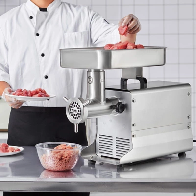 VEVOR Meat Grinder, 13 Lbs/Min Capacity Electric Meat Grinders With Blade, Grinding Plate, Sausage Maker, Stainless Steel Commercial Meat Mincer 1 VEVOR Meat Grinder, 13 Lbs/Min Capacity Electric Meat Grinders With Blade, Grinding Plate, Sausage Maker, Stainless Steel Commercial Meat Mincer