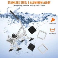 VEVOR Commercial Vegetable Slicer, 1/4"+3/8"+1/2" Fruit Slicer, Stainless Steel And Aluminum Alloy Vegetable Cutter Slicer Machine, Manual Slicer 13 VEVOR Commercial Vegetable Slicer, 1/4"+3/8"+1/2" Fruit Slicer, Stainless Steel And Aluminum Alloy Vegetable Cutter Slicer Machine, Manual Slicer -Aesthtic Interiors GUEST 641836fa 66f6 4669 8430 4307f3aef281