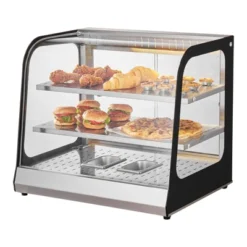 VEVOR 2-Tier Commercial Food Warmer Display, 850W Food Display Warmer W/ Tempered Glass And Steam Heating, Temperature Control, 111L Large Capacity -Aesthtic Interiors GUEST 6437d02e 4e2e 433c 996a ac14c7bcb677