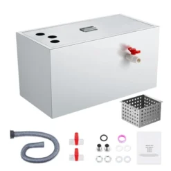 VEVOR Commercial Grease Trap, 25 LBS Grease Interceptor, Top Inlet Interceptor, Stainless Steel Grease Trap, 6.4 GPM Waste Water Oil-water Separator -Aesthtic Interiors GUEST 64e313f8 3e1b 4fbe a45d a4a0dbdc3d2e