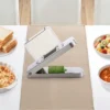 VEVOR Vegetable Chopper, Food Veggie Cutter With 3 Stainless Steel Blades, Onion Slicer With Container, Silver