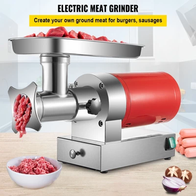 VEVOR Electric Meat Grinder, 661 Lbs/Hour1100 W Meat Grinder Machine, 1.5 HP Electric Meat Mincer With 2 Grinding Plates, Red 6 VEVOR Electric Meat Grinder, 661 Lbs/Hour1100 W Meat Grinder Machine, 1.5 HP Electric Meat Mincer With 2 Grinding Plates, Red - Image 6
