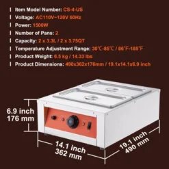 VEVOR Chocolate Tempering Machine, 17.6 Lbs 2 Tanks Chocolate Melting Pot TEMP Control 86~185℉,1500W Stainless Steel Electric Commercial Food Warmer 14 VEVOR Chocolate Tempering Machine, 17.6 Lbs 2 Tanks Chocolate Melting Pot TEMP Control 86~185℉,1500W Stainless Steel Electric Commercial Food Warmer -Aesthtic Interiors GUEST 65ce42b1 5640 45bc 80fc a9688f26929b
