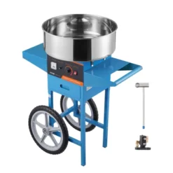VEVOR Electric Cotton Candy Machine With Cart, 1000W Commercial Candy Floss Maker With Stainless Steel Bowl, Sugar Scoop And Drawer,Blue -Aesthtic Interiors GUEST 65f28aaa 2685 4ddc 8181 55645c31f970