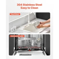 VEVOR Automatic Ice Cream Maker With Built-in Compressor, 1.5 Quart No Pre-freezing Gelato Maker, Stainless Steel Electric Sorbet-Maker, Black&Silver -Aesthtic Interiors GUEST 6710ea53 076d 4dcd b5de e868ea501ed0